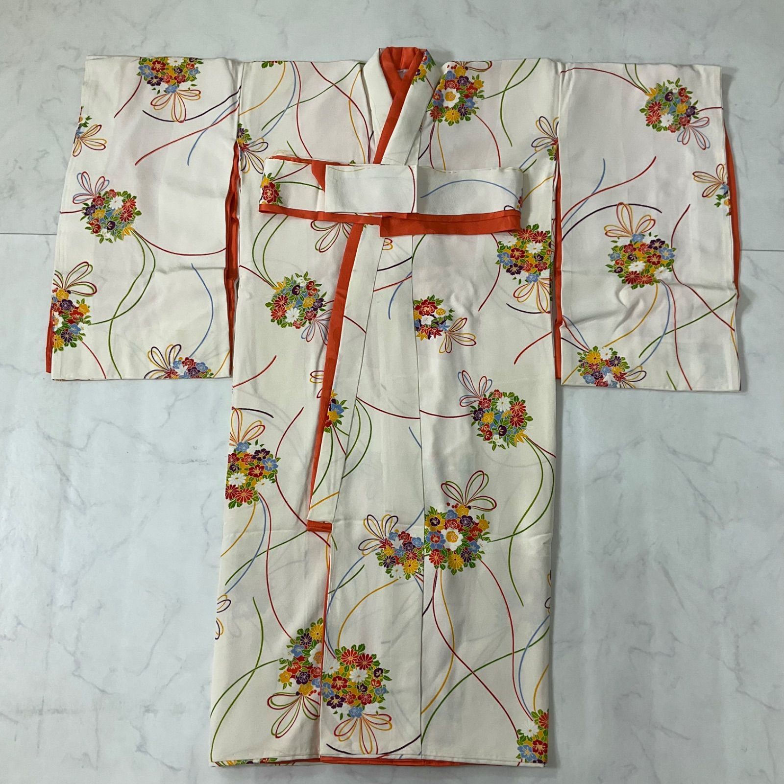 七五三 子ども帯 結び帯 文庫結び 小寸 5～3歳 子ども帯 子ども和装 未