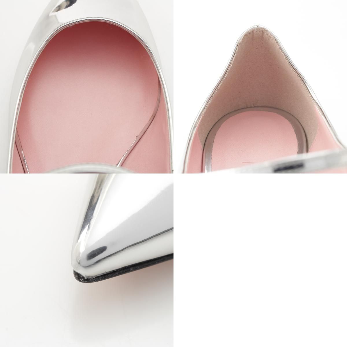 ピフェリ PIFERI イーグルメタリック フラット レザー ポインティッド  