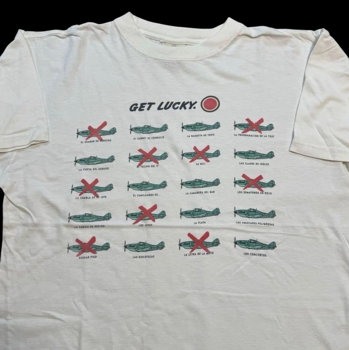【入手困難】ラッキーストライク　Tシャツ　両面デザイン　タバコ　ヴィンテージ 入手困難】ラッキーストライク Tシャツ 両面デザイン タバコ