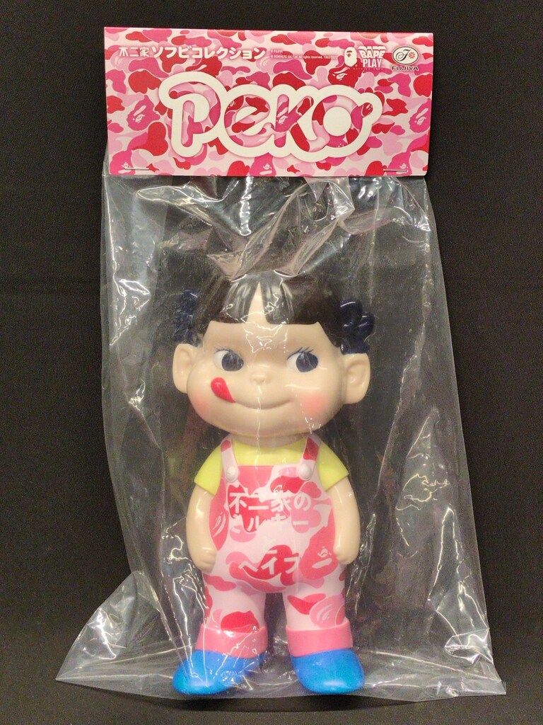不二家ソフビコレクション ペコちゃん × MEDICOM TOY BAPE(R) 不二家 x