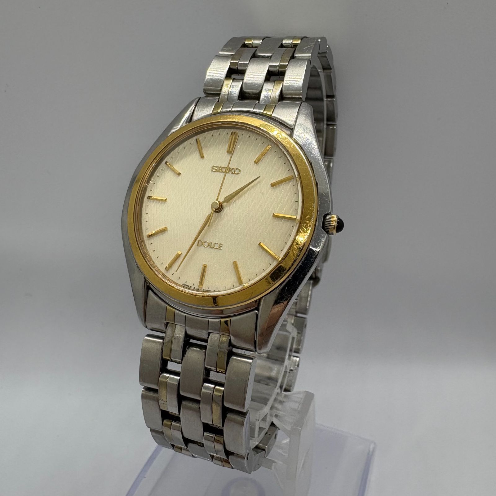 SEIKO セイコー DOLCE ドルチェ 8J41-6160 クオーツ コンビ 腕時計 動作品 セイコー ドルチェ ブランド シルバー 腕時計 小物 8J41-6160 SEIKO