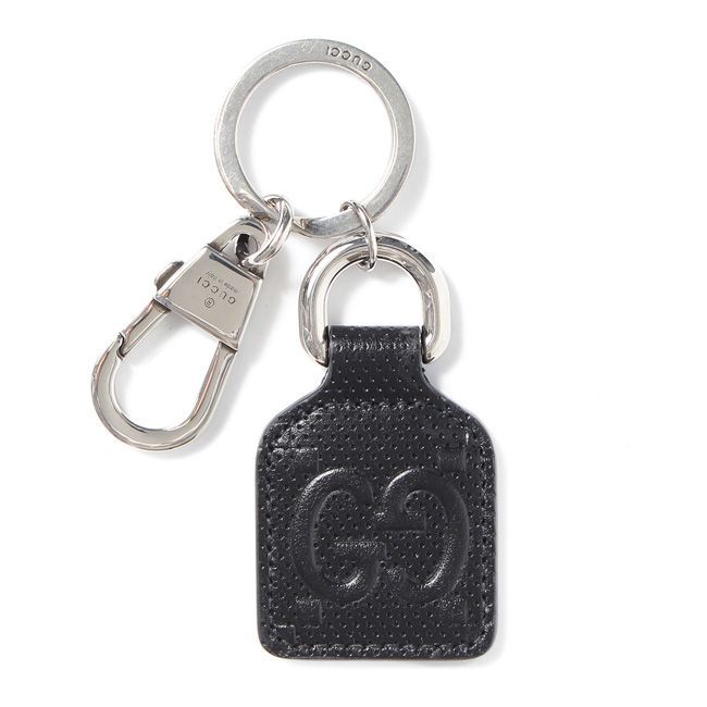 【新品未使用】 GUCCI グッチ キーホルダー GG embossed keychain GGエンボス キーチェーン625607JD7CN