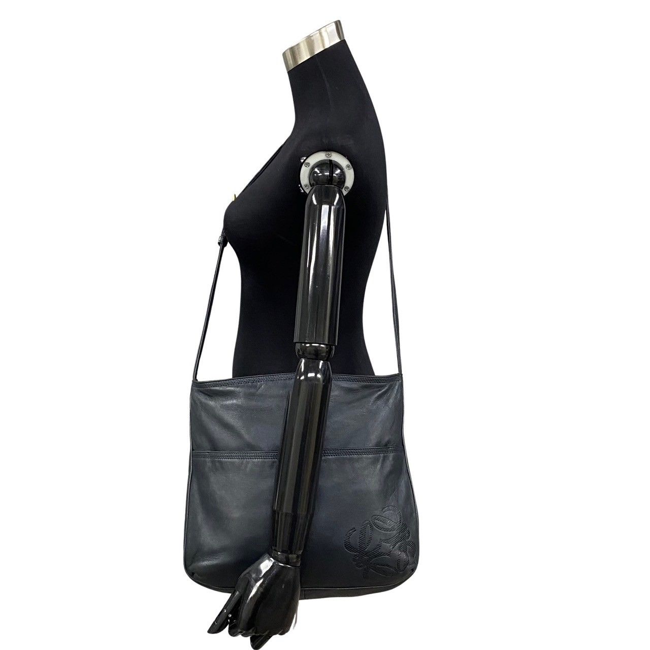 極 美品 LOEWE ロエベ ヴィンテージ アナグラム ロゴ ナッパ