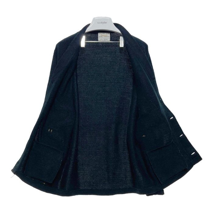 名古屋帯 藍地に朱花唐草文 上質綿麻地 手織風 SH-1099 SOUBIEN 八寸