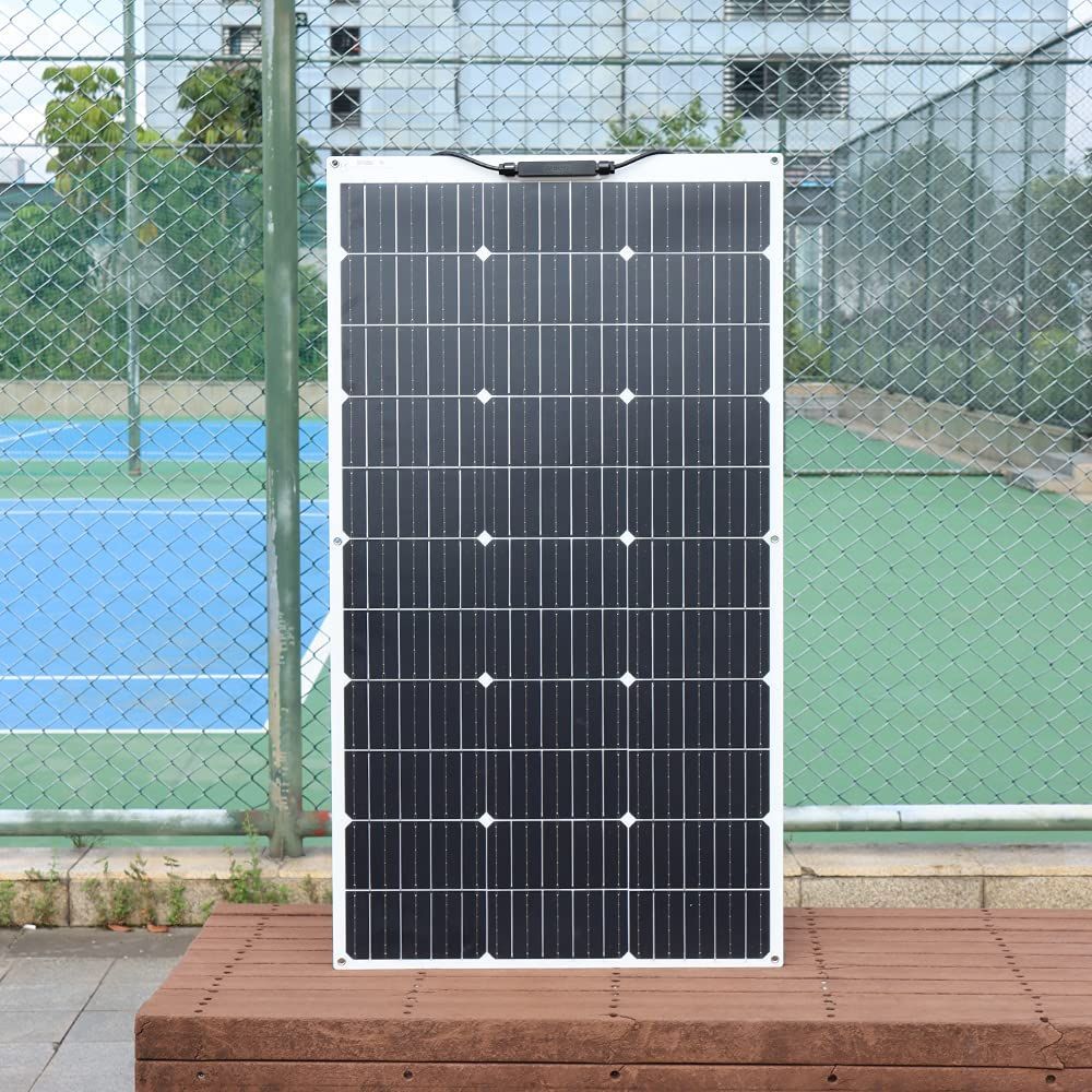 XINPUGUANG ソーラーパネル 100W 12V 単結晶 フレキシブル 太陽光発電