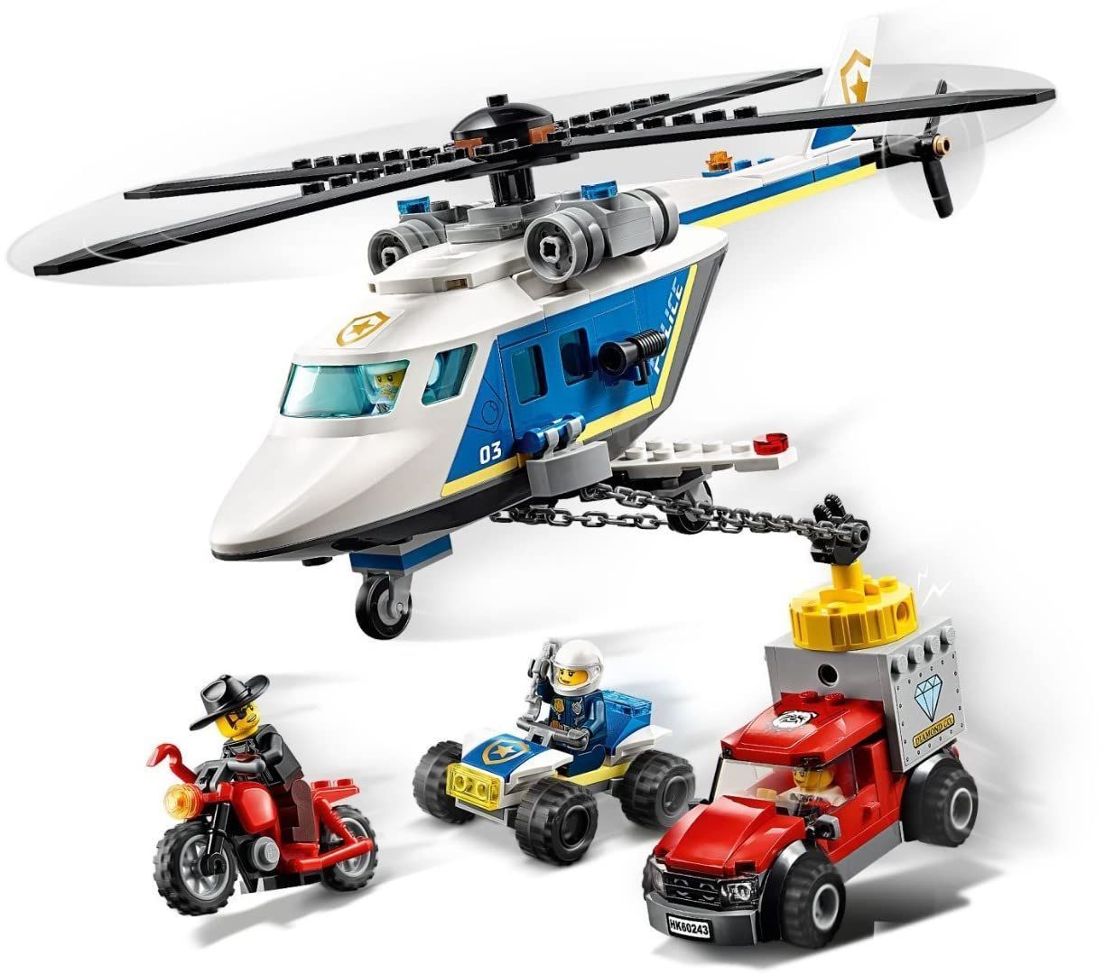 お得意出品 Amazon.co.jp: レゴ(LEGO) シティ ポリス ヘリコプターの追跡