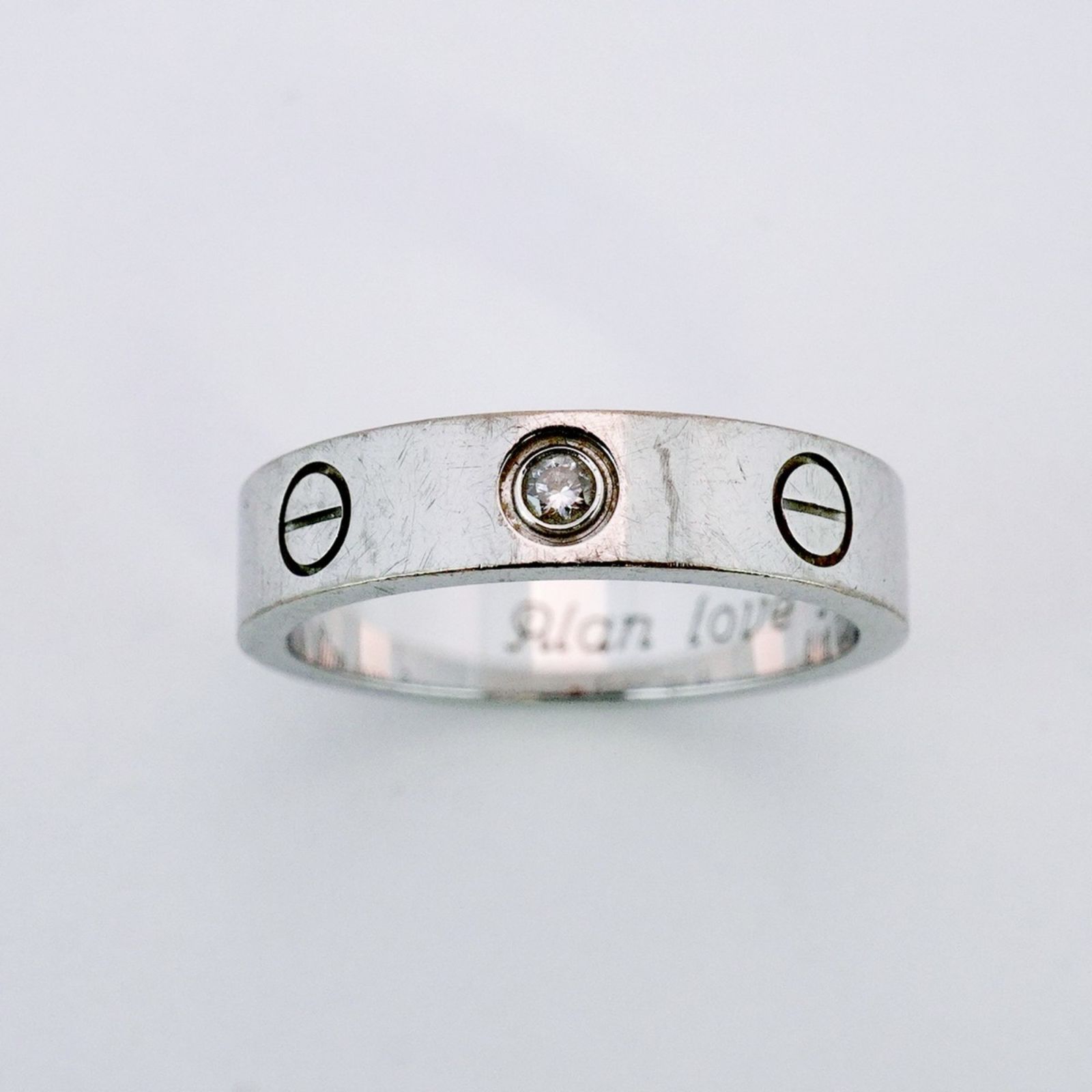 カルティエ(Cartier) カルティエ リング ミニラブ 1PD 18KWG ホワイト