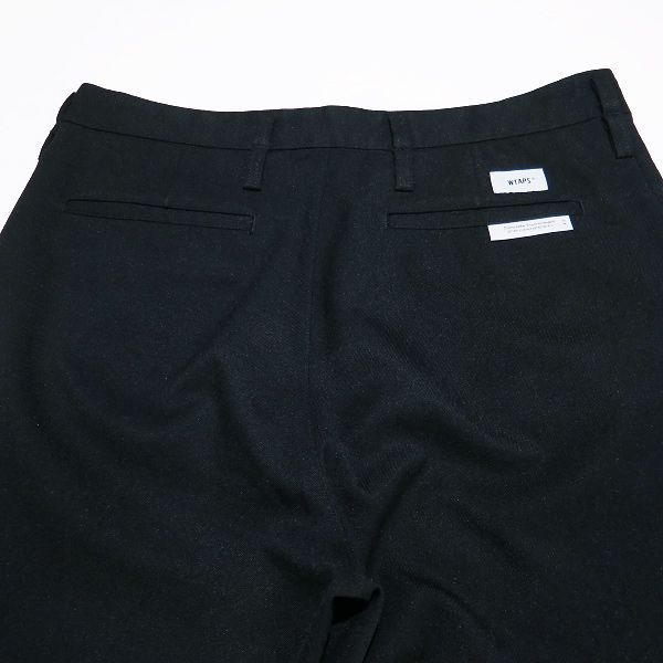 WTAPS CREASE DL TROUSERS 黒 Mサイズ WTAPS CREASE DL TROUSERS POLY. TWILL サイズ03 ブラック 231TQDT