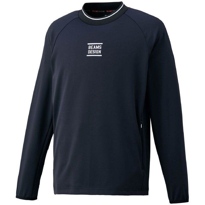 ゼット ZETT ZETT by BEAMS DESIGN 長袖ピステ 野球 ウェア ウインドシャツ 25AW BOV74401 2900 ネイビー