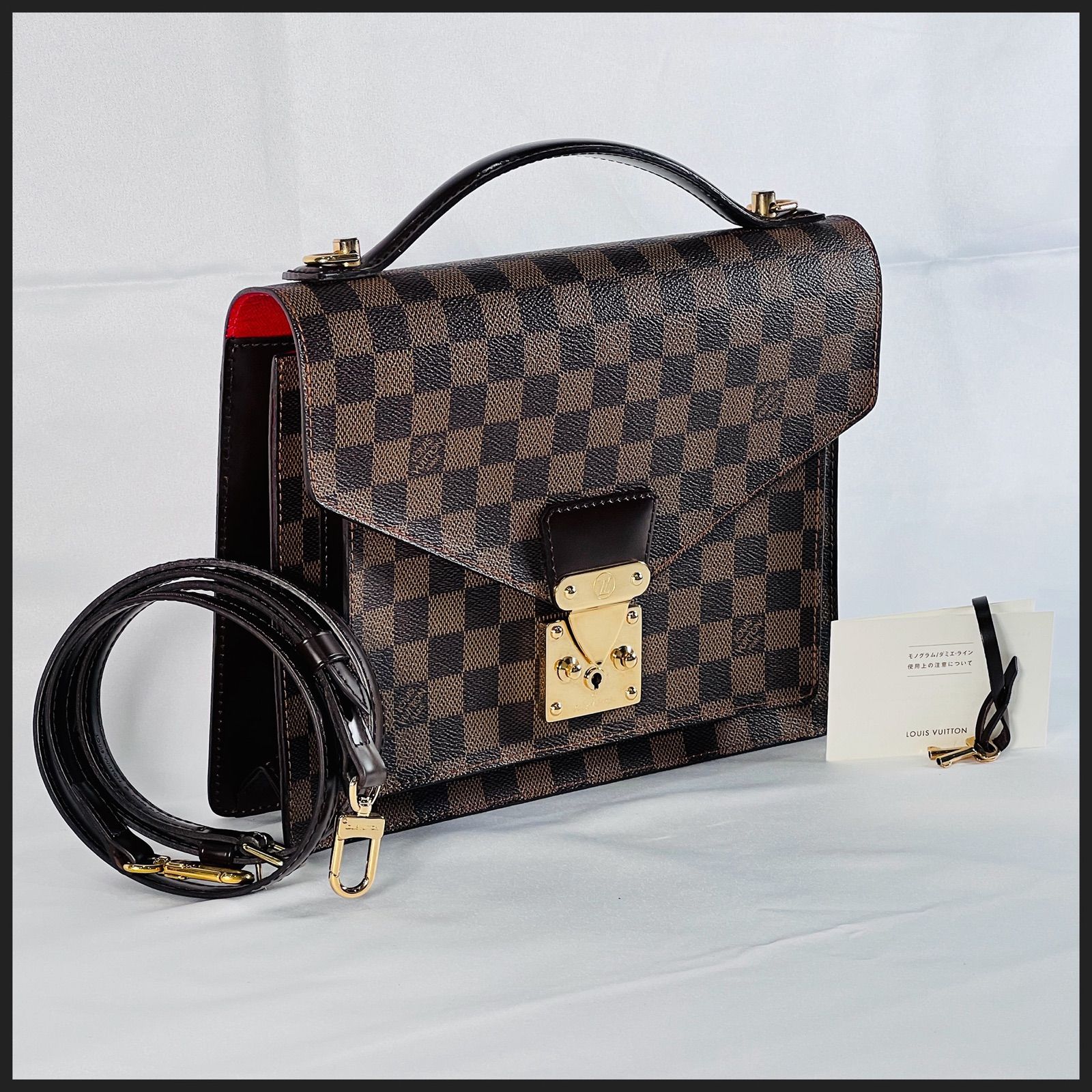 【激レア】ルイヴィトン モンソー 28 スペシャルオーダー ダミエ ハンドバッグ 激レア】ルイヴィトン モンソー 28 スペシャルオーダー ダミエ