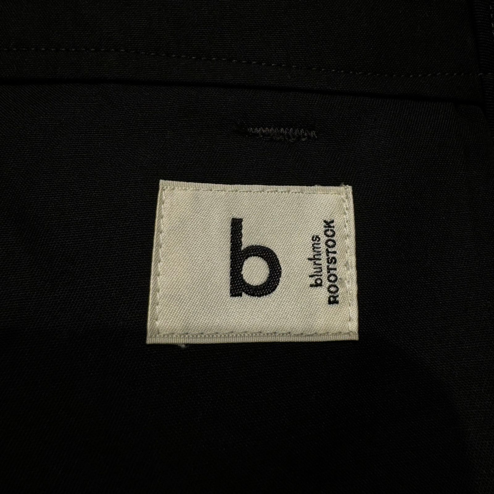 blurhms ROOTSTOCK (ブラームスルーツストック) ■■ ② bROOTS24SJS02 JOURNAL別注 C/N Oxford Over Shorts メンズ ブラック サイズ2 blurhms ROOTSTOCK (ブラームスルーツストック) □□ ② bROOTS24SJS02