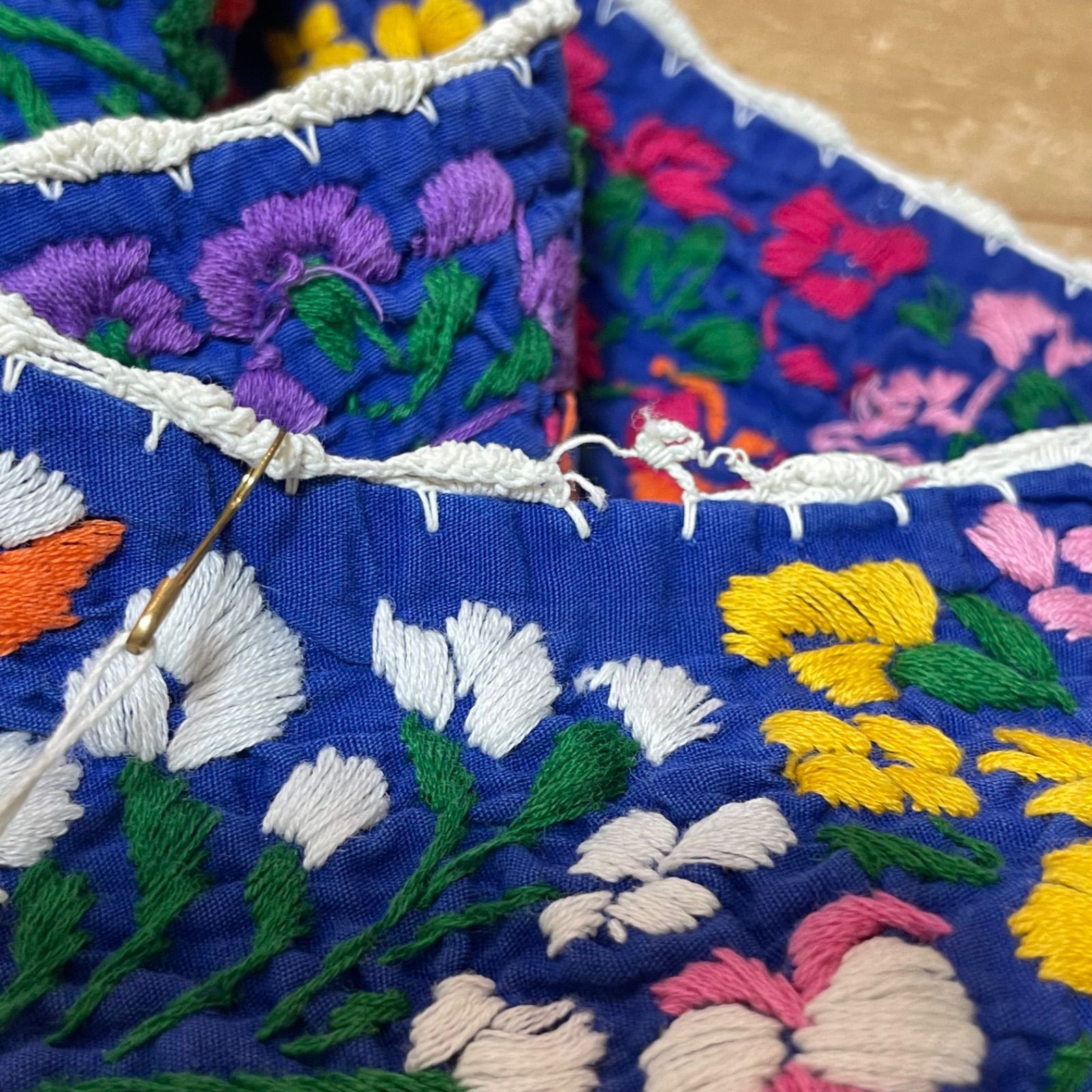 サンアントニーノ刺繍 ワンピース ヴィンテージ メキシカン