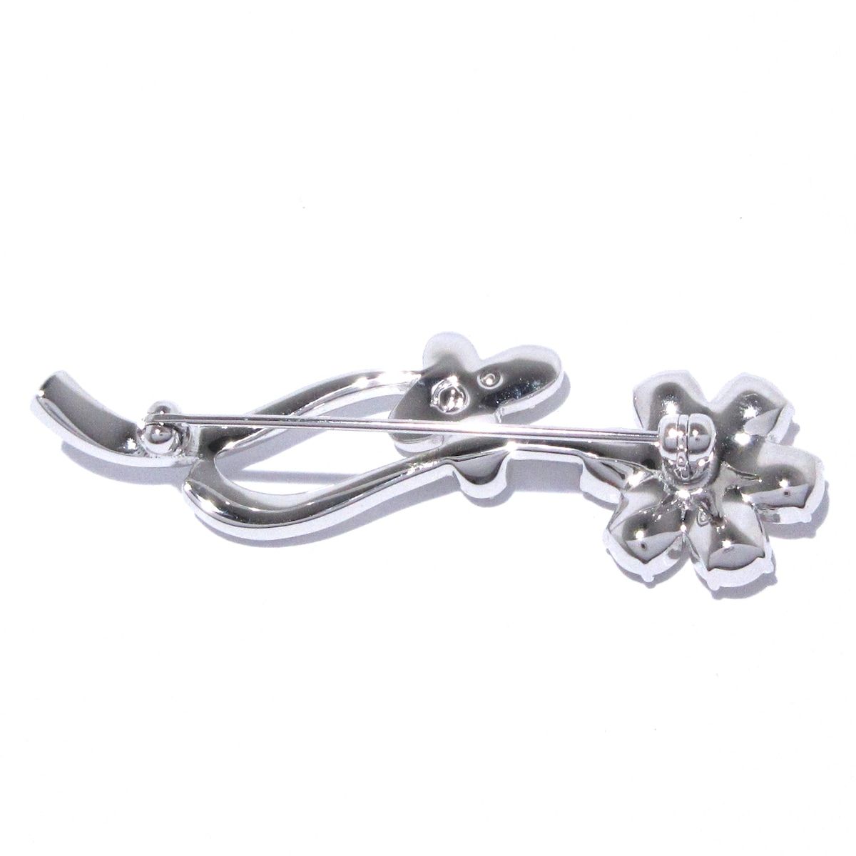 SWAROVSKI(スワロフスキー) ブローチ美品 - シルバー×クリア