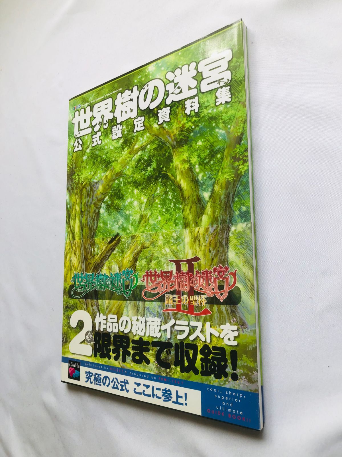 本 世界樹の迷宮 1 2 公式設定資料集 帯 初版 攻略本 ガイド Etrian Odyssey Sekaiju no MeiQ I II Official Art Design Book First Edit Obi