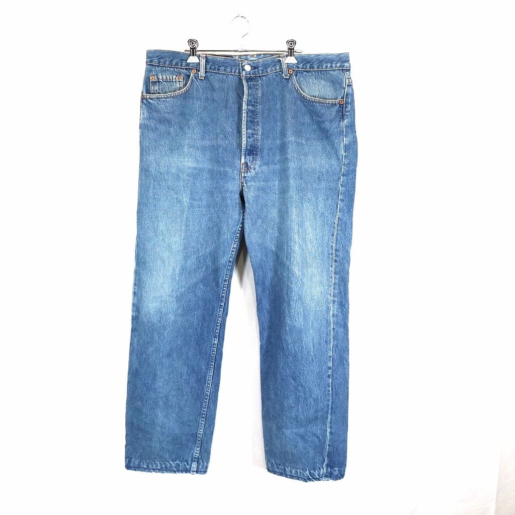 SALE/ 90年代 USA製 Levi's リーバイス 501 ストレート デニムパンツ アメカジ ブルー (メンズ 42×32) 中古 古着  N9359