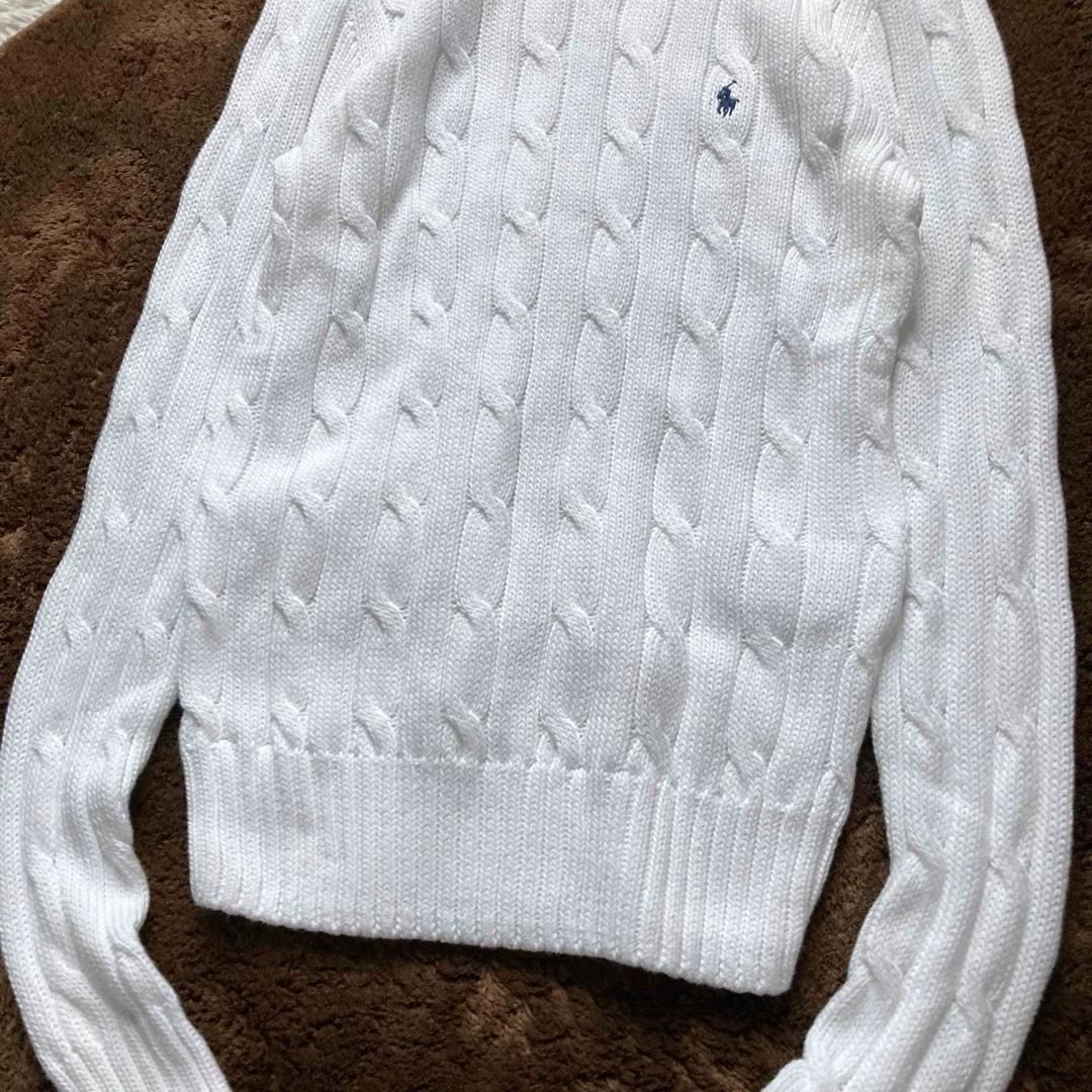 極美品 近年モデル 【ポロラルフローレン】ピマコットン 半袖ケーブルニット M 極美品✨POLO RALPH LAUREN ポロラルフローレン ニット セーター