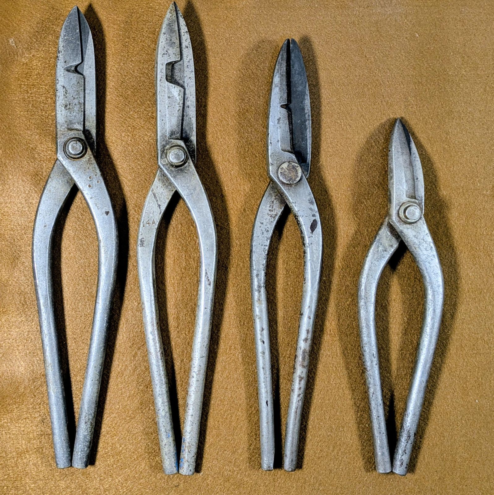 板金工具　ハサミ ギザ付 精密金切りハサミ P.Tool 板金鋏/金切ハサミ 【通販