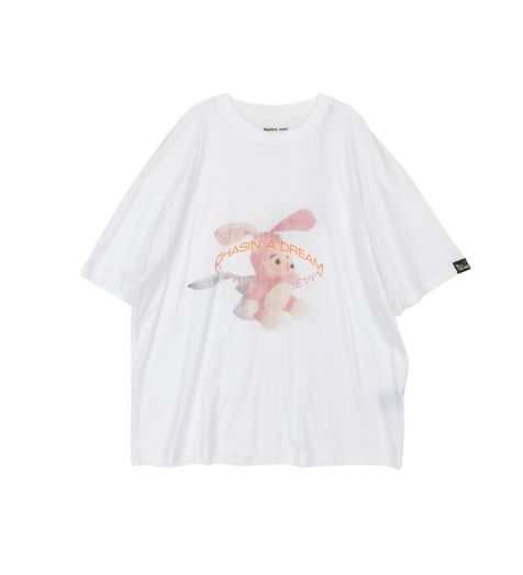 MARTINE ROSE OVERSIZED S/S T-SHIRT WHITE/BUNNY