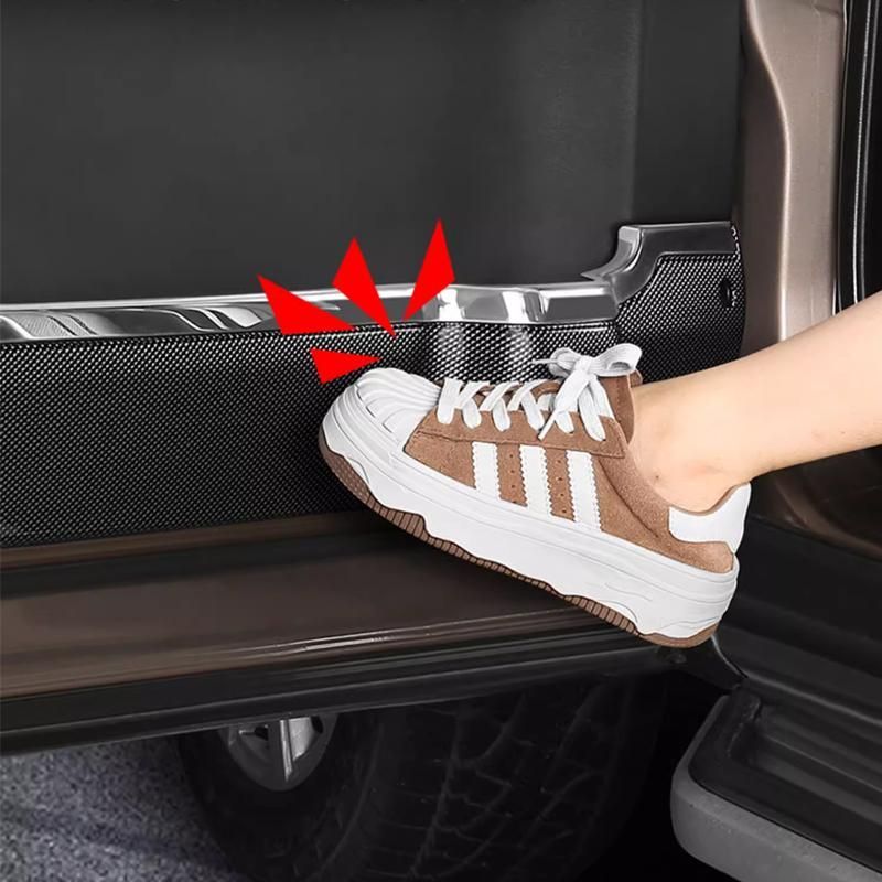 ◆ランドローバー ディスカバリー4 ドアキックガード インテリアプロテクター カーボン調 4枚セットsq