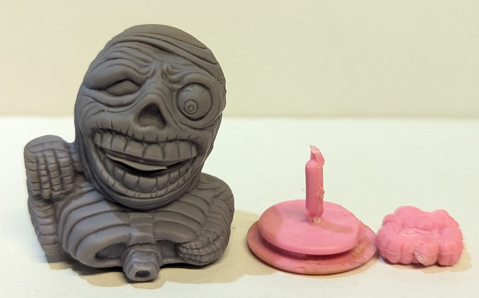 ★未使用美品【悪魔の子ゾンビーズ グニャグニャ】1987 マッド博士恐怖の実験室パート1 バンダイBANDAIマーバMATTEL 当時物ガチャレア希少 昭和レトロマテルマーバ1987悪魔の子ゾンビーズ ⑩ピョンピー 口からスライム