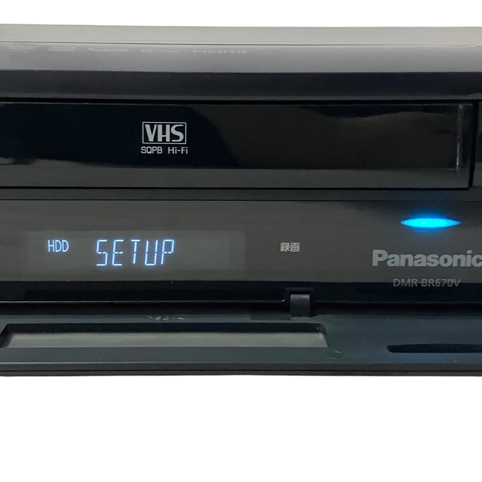 パナソニック ディーガ VHSビデオ一体型 ブルーレイレコーダー 320GB DMR-BR670V-K ブラック Panasonic DIGA 1チューナー Blu-ray ブルーレイ