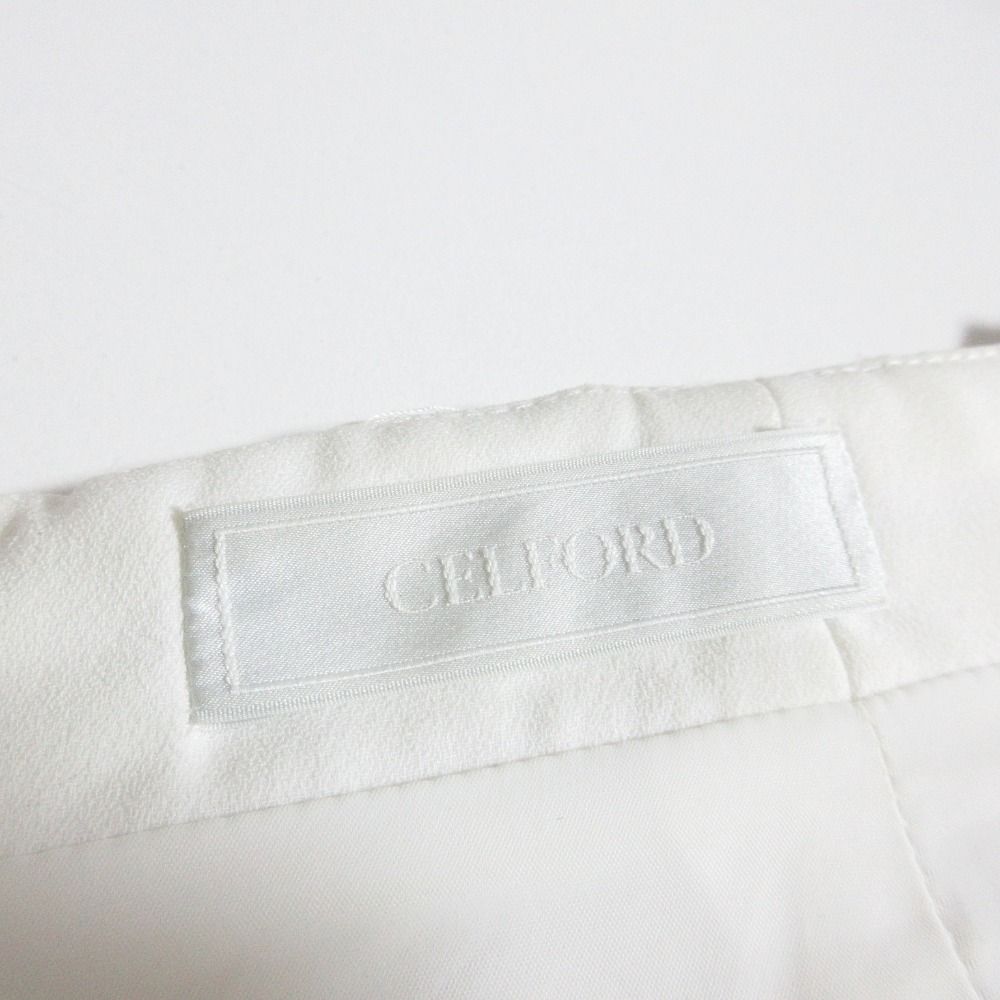 【美品】CELFORD チューリップレーススカート(白) 未使用 CELFORD セルフォード チューリップ レーススカート