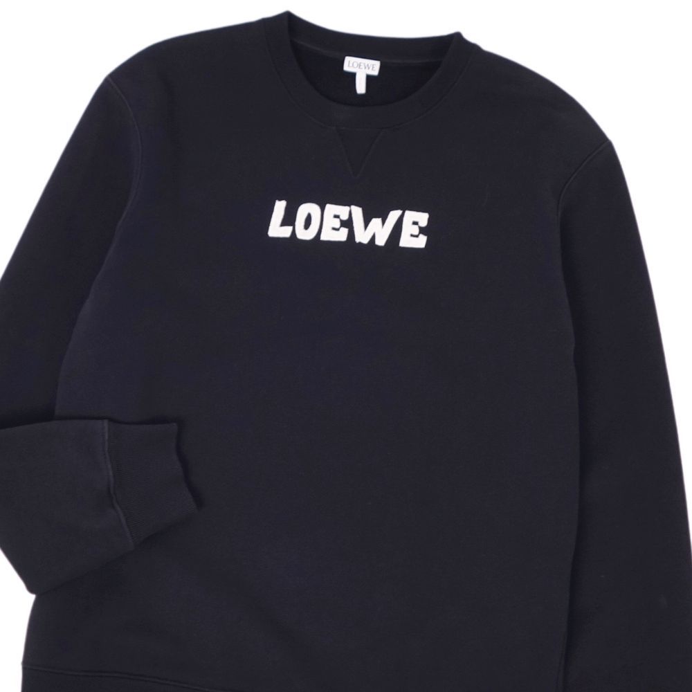 美品 ロエベ LOEWE スウェット トレーナー プルオーバー 刺繍 美品 ロエベ LOEWE スウェット トレーナー プルオーバー 刺繍