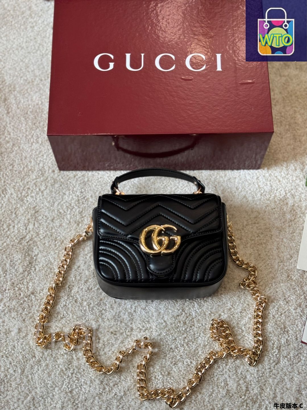 【極美品】538.グッチ GUCCI GG マーモント モノクローム コンパクト セール】グッチ GGマーモント ショルダー＆ベルトバック739599