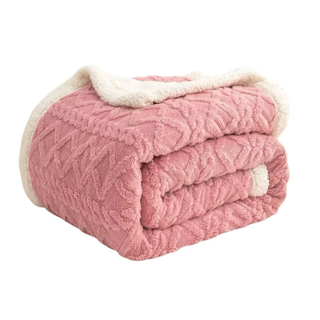 [新品・未使用]ふわふわ 北欧 おしゃれ 軽量保温 合わせ毛布 暖かい 暖房効果 丸洗いOK 超極細繊維 二枚合わせ 毛抜けない 静電気防止 フランネル毛布 もこもこ ギフト ブランケット 厚手 180x