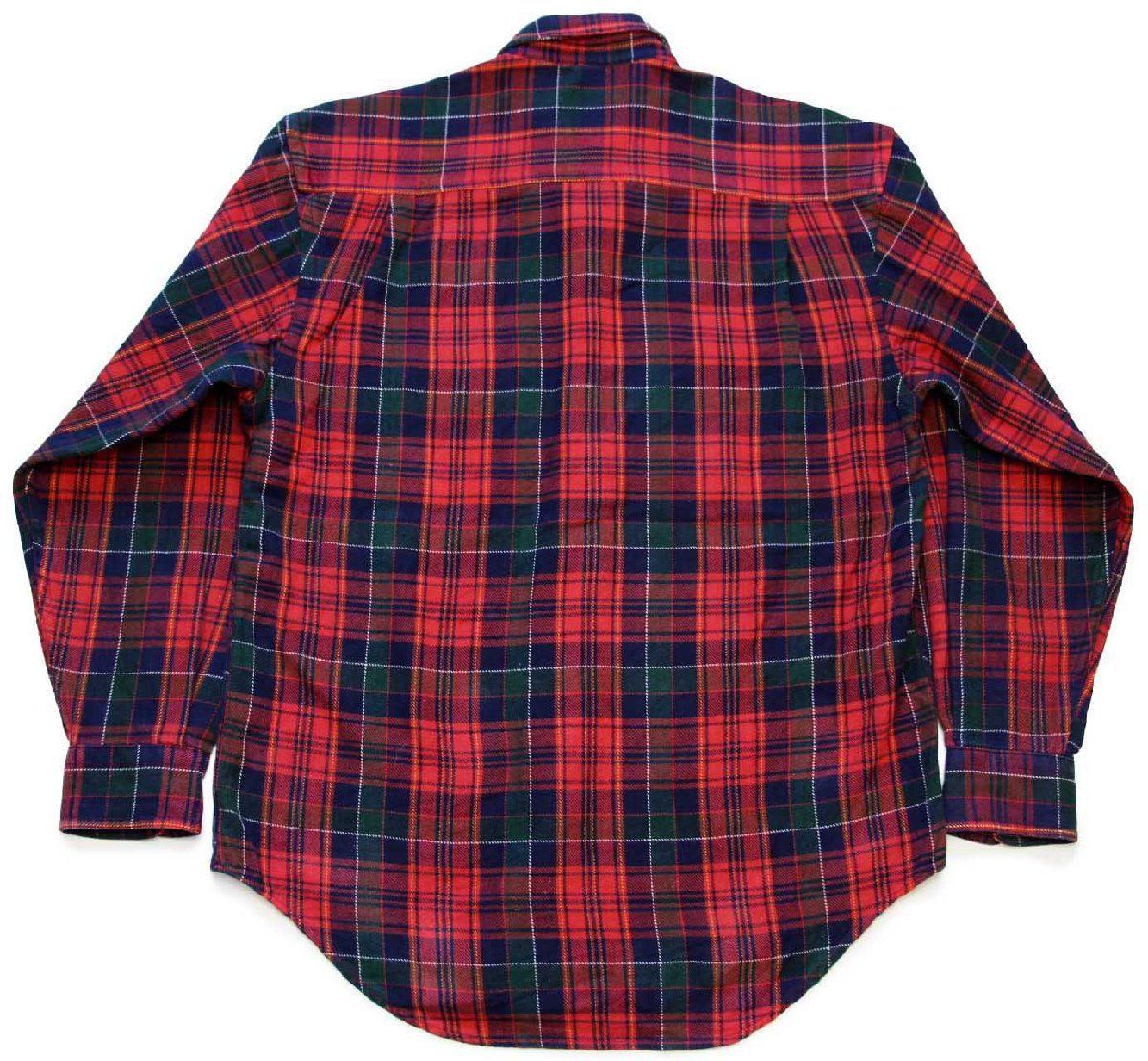 90s GAPギャップ タータンチェック コットン フランネルシャツ