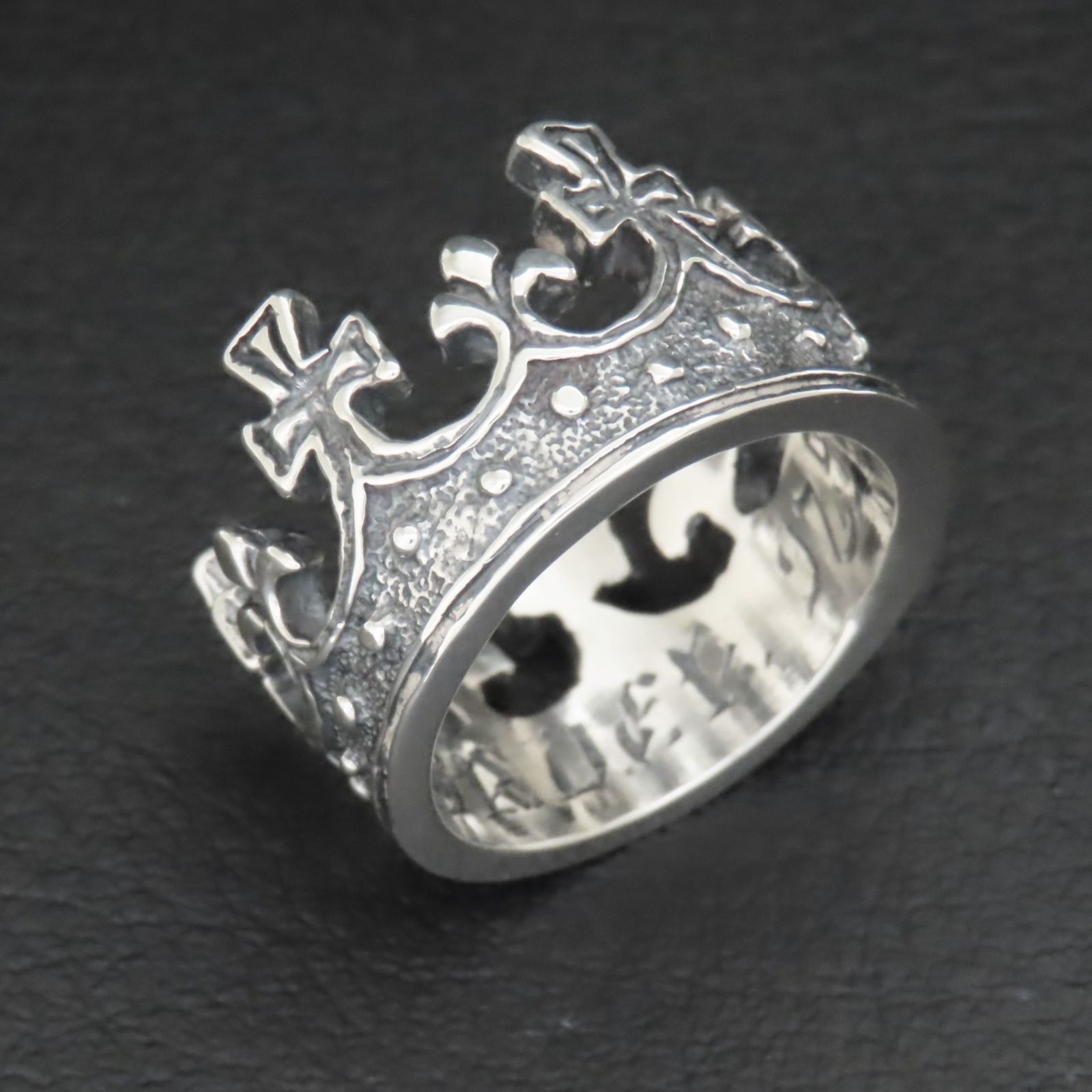新品同様 美品 ROYAL ORDER LARGE CROWN RING ロイヤルオーダー ラージ 