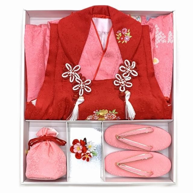 本格正絹♡総絞り被布　七五三　3歳　女の子　セット　一式　赤系　刺繍入り 1ap4209000.jpg