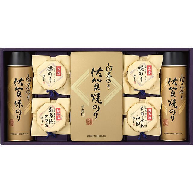 【ギフト】[食品/海苔]白子のり&磯じまん のり・佃煮詰合せ G-C
