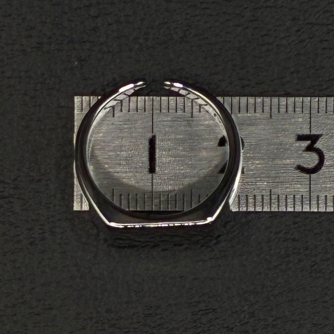 シルバー925 印台 スクエア リング 指輪 フリーサイズ s925 男女兼用 