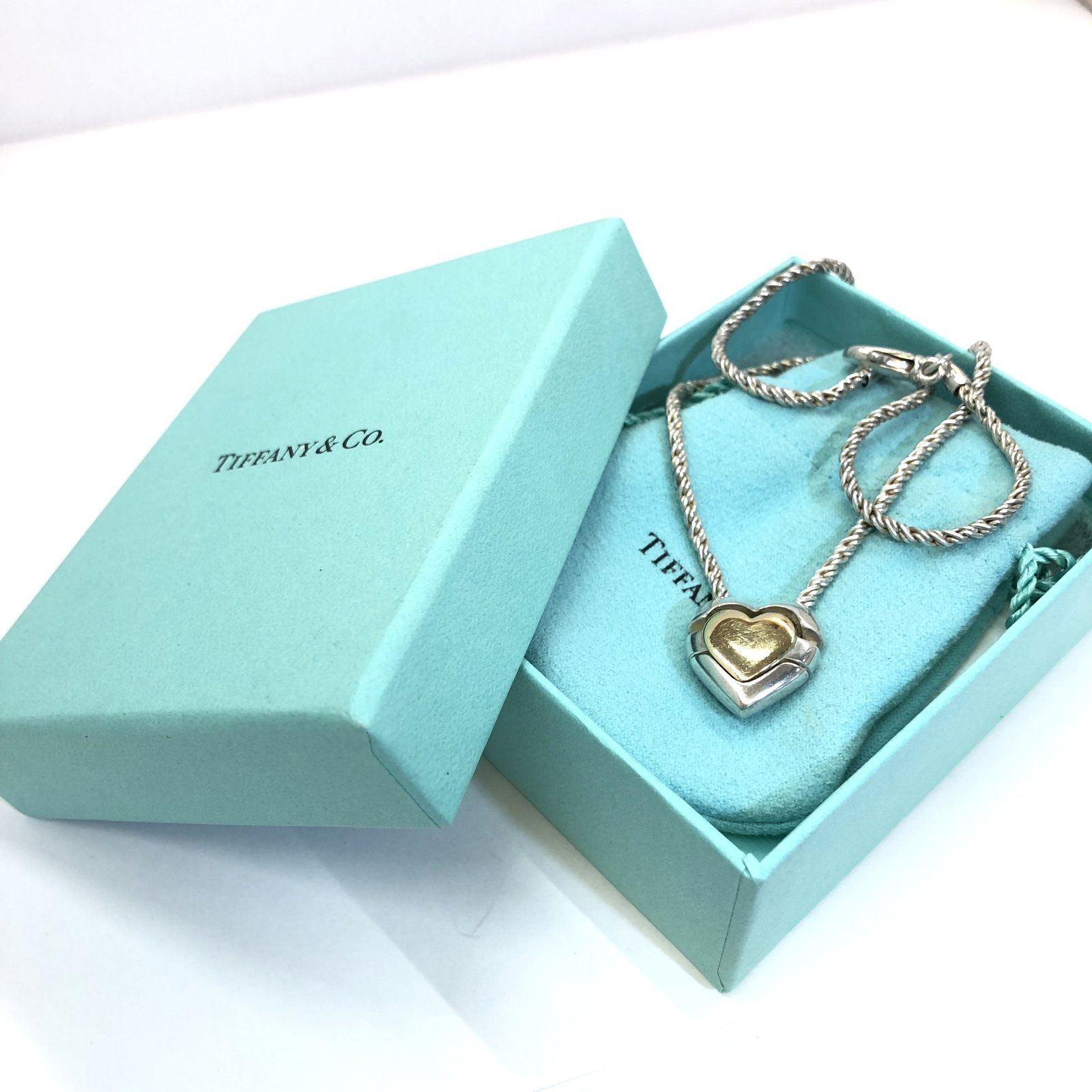 TIFFANY&Co. ティファニー ネックレス ハート パズル ロープチェーン 
