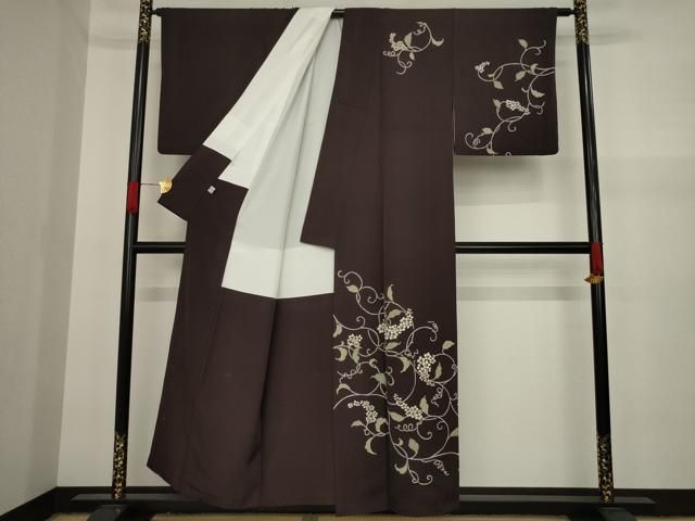 平和屋着物○訪問着 花唐草文 正絹 逸品 AAAY4780ck - メルカリ