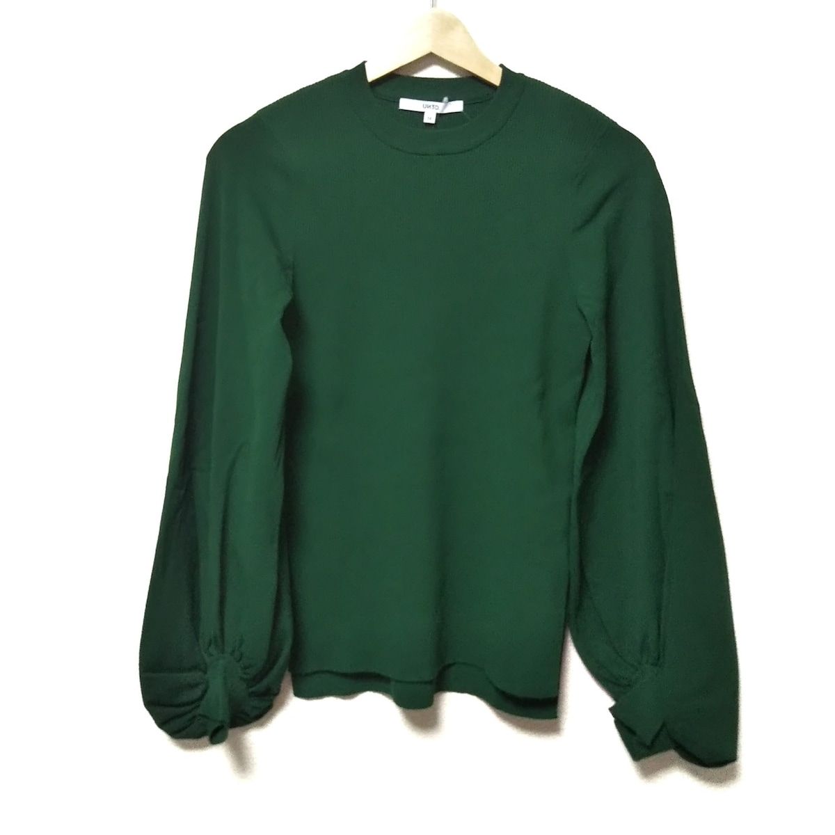 UN3D. アンスリード 長袖セーター サイズ38 M レディース - ダークグリーン クルーネック
