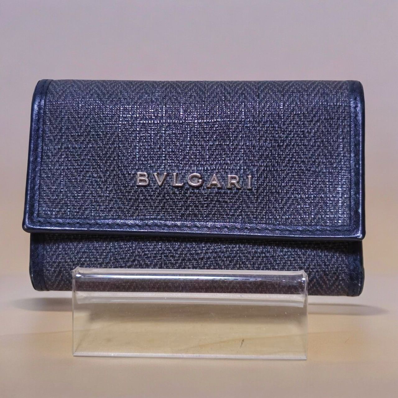 BVLGARI ブルガリ 6連キーケースキャンバス&レザー ブルガリ キー