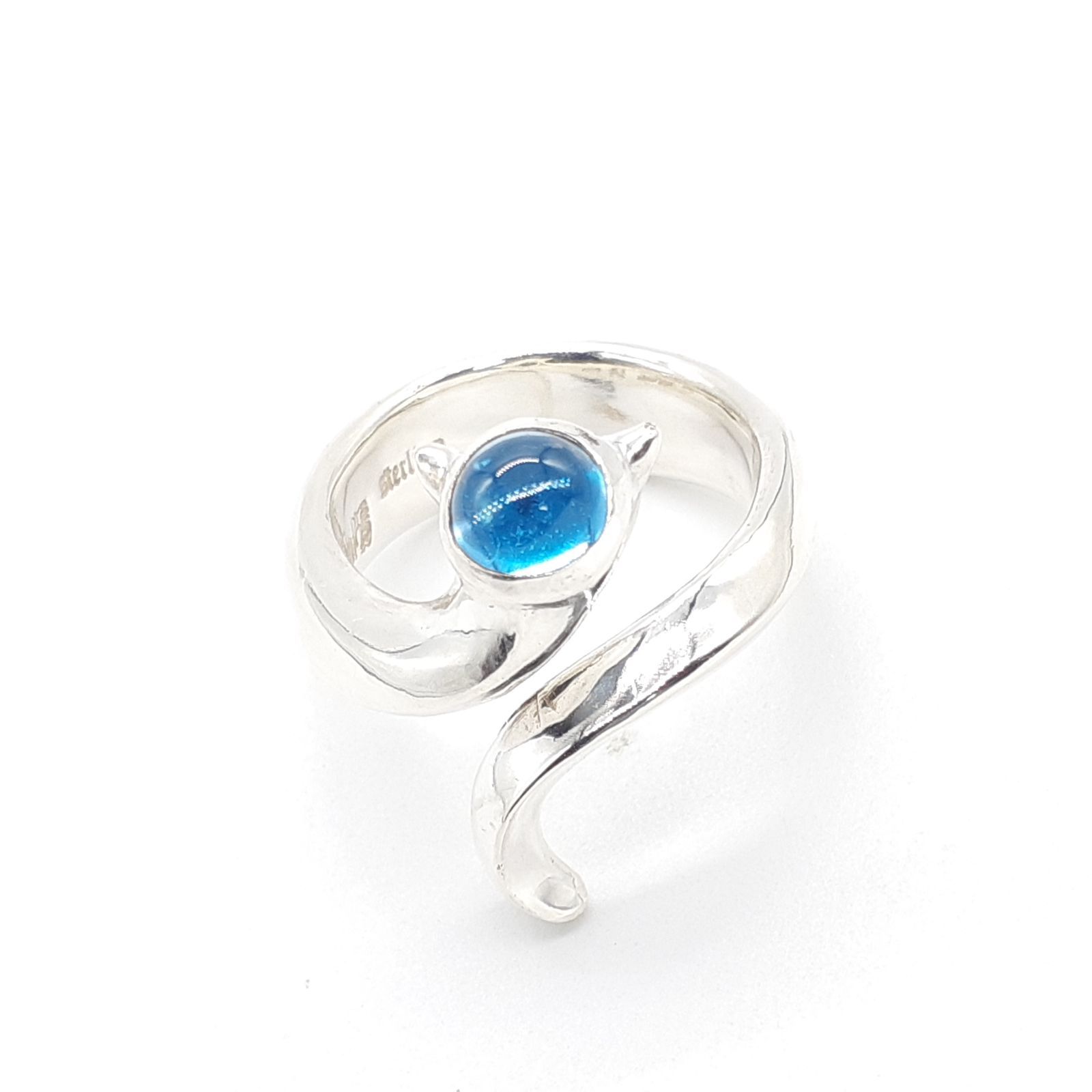 JAP工房 一馬 リング 探査虫 STERLING SILVER シルバー ブルートパーズ