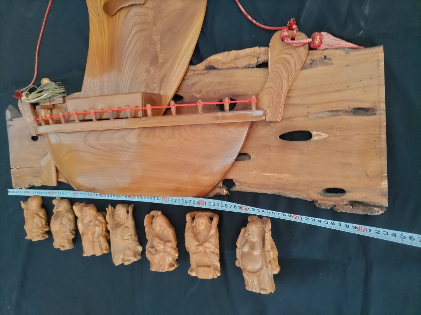 宝船と七福神一式の置物 古物品【MOマリン】 阪神タイガース公式戦