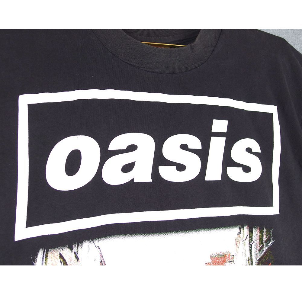 187 oasis オアシス Tシャツ OASIS ブラック Lサイズ 美品