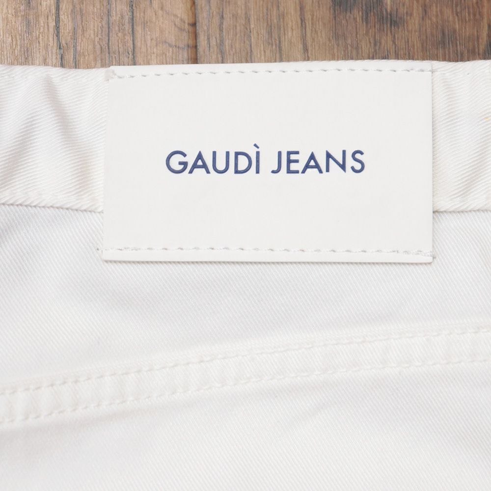  GAUDI 33インチ 美脚チノパンツ ストレッチ 無地 ジョッパーズ ガウディ 白 ホワイト md 415 チノパン パンツ