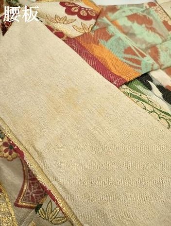 御所車飛鶴花楽器文 金糸