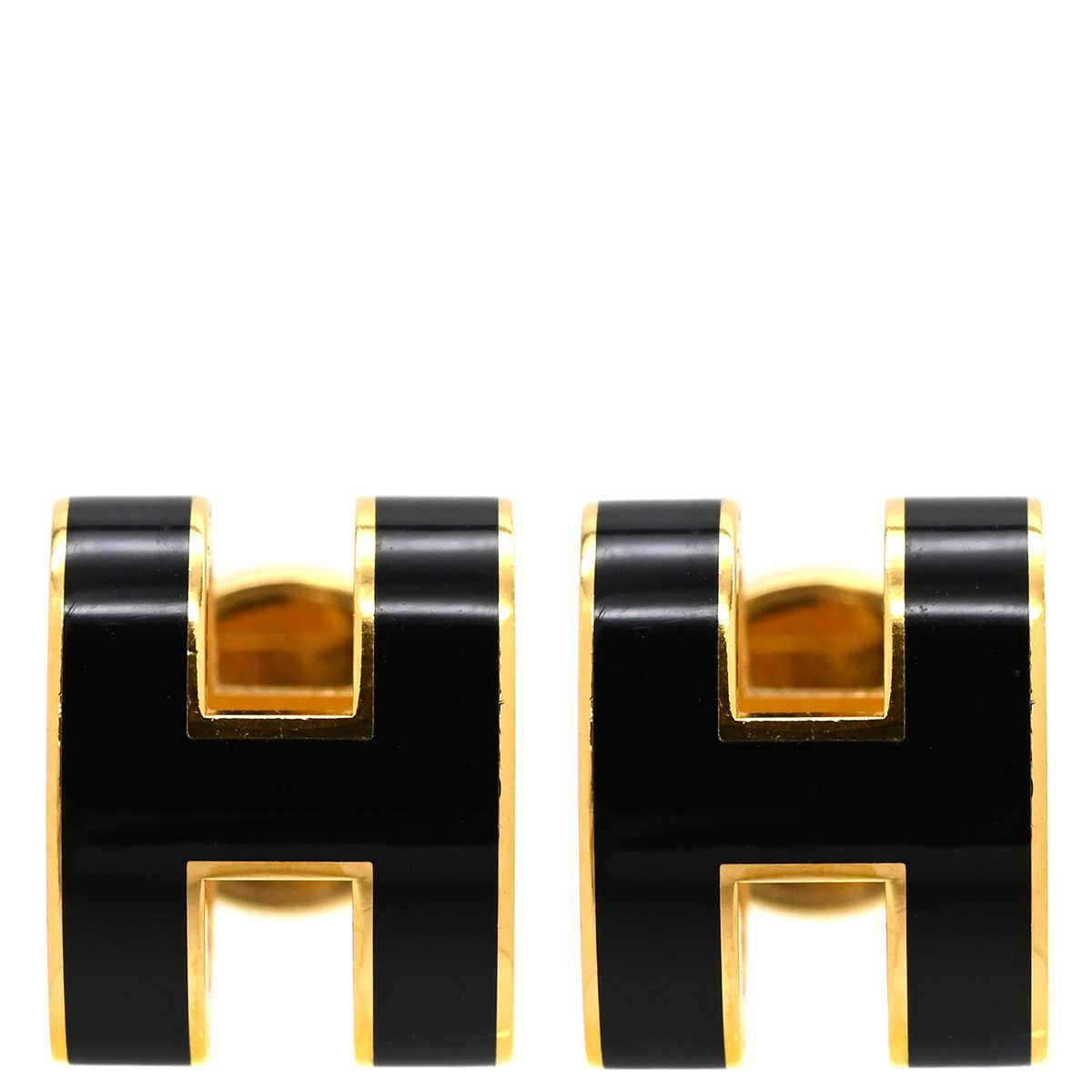エルメス HERMES ピアス ポップアッシュ Hピアス GP エナメル
