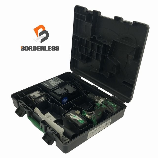 HITACHI 日立工機 18V コードレスドライバドリル DS18DBL2 バッテリー2個 BSL36A18 充電器付き 108644