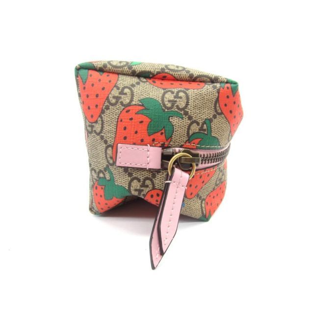 GUCCI ポーチ グッチ GUCCI グッチ GGスプリーム ストロベリー プリント ポーチ 苺柄