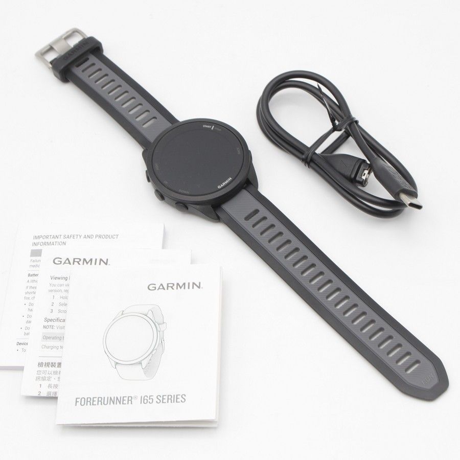 美品】GARMIN Forerunner 165 Music 010-02863-90 BlackGray スマート 
