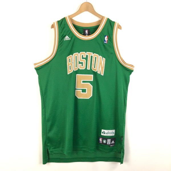 【古着】 adidas アディダス バスケタンク ゲームシャツ NBA ボストン セルティックス グリーン系 メンズL 【中古】 n055070
