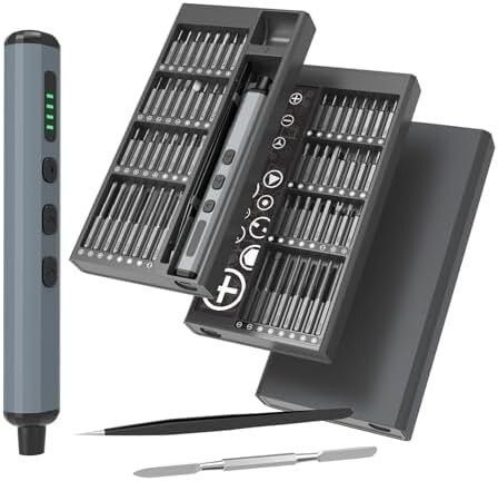 超軽量80g 静音 高性能 精密 電動ドライバーセット 48種ビット付属＆高速充電対応 PENDORA SM-68E