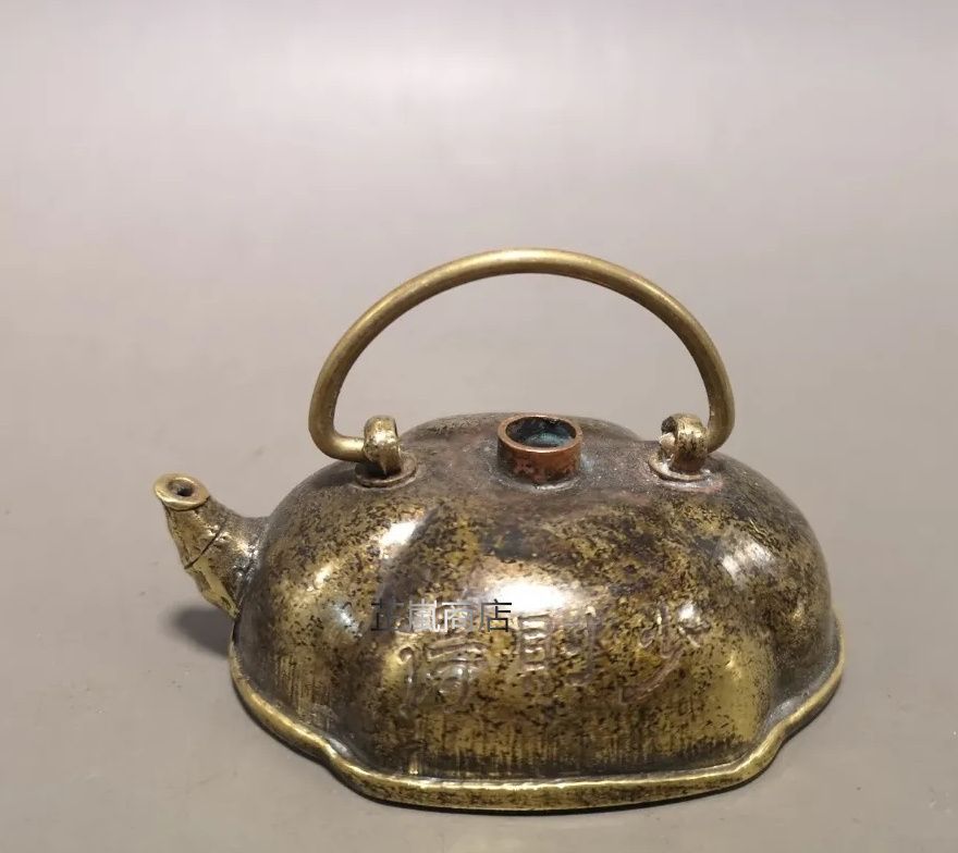 銅製 文房用品 硯滴 水滴 水注 墨壺 文房机頭 置物 - メルカリ